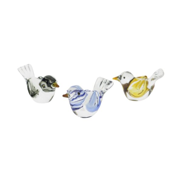 Glas vogeltje Mini-Mus (5x3x3cm)