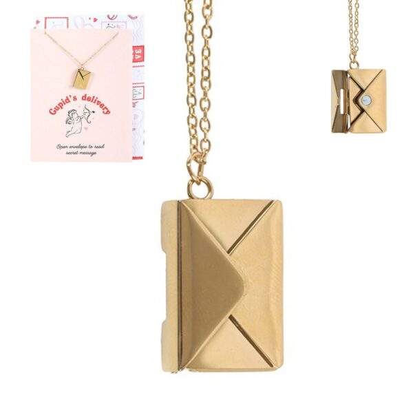 Ketting "Liefdes brief" in cadeaukaart (16,5x12cm)