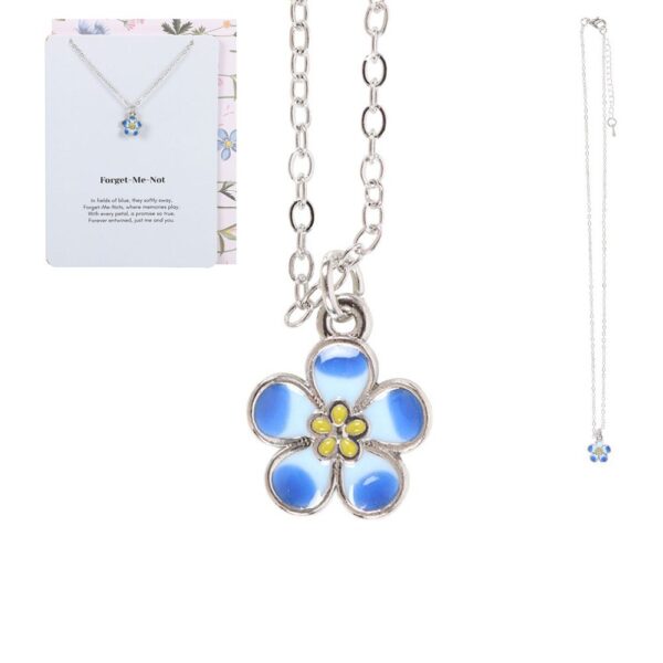 Ketting "Forget-Me-Not" in cadeaukaart (16,5x12cm)
