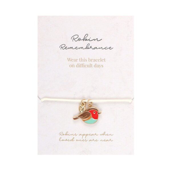 Roodborstje herinnerings armband (10x10cm)