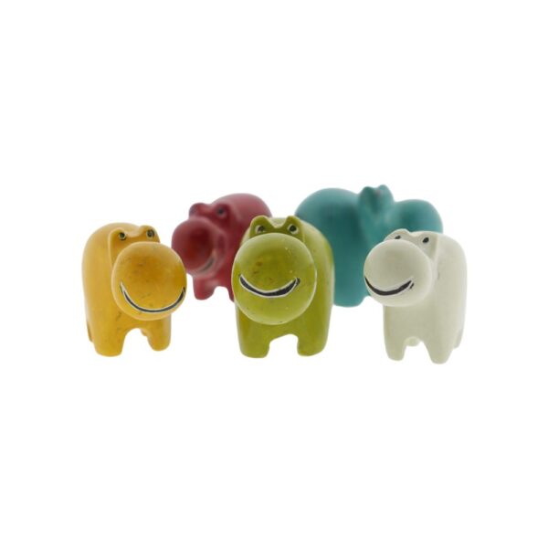 Speksteen mini nijlpaard 2.5x3cm ass.