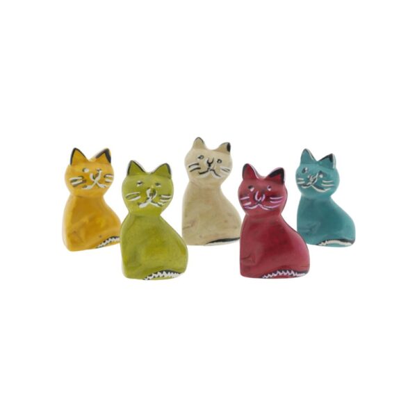 Speksteen mini kat ass. (2,5x3cm)