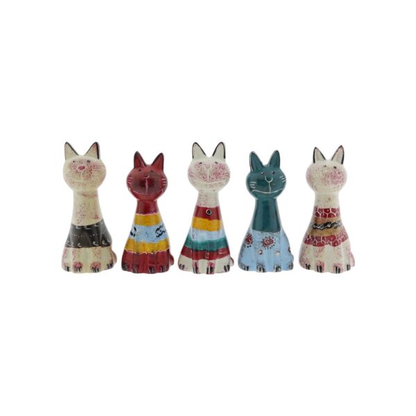 Speksteen kat komisch staand ass. (10cm)