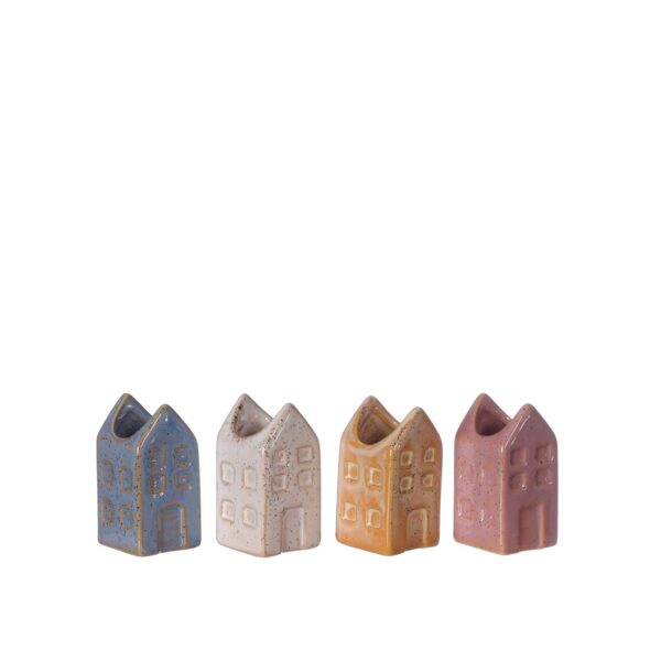 Bloemvaas huisjes Amsterdam klein 4ass. (3x3x6cm)