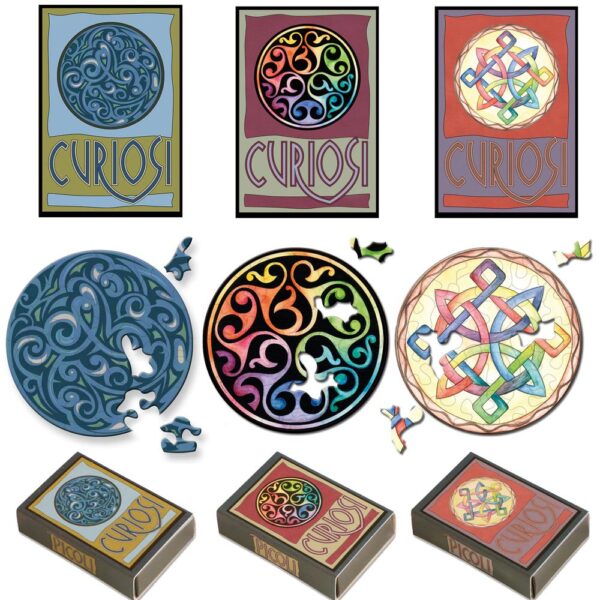 Art Puzzel Fantasy & Mandala in display (Ø9cm)