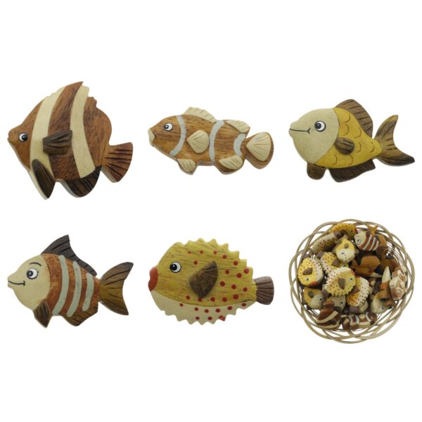 Houten Vissen (4cm)