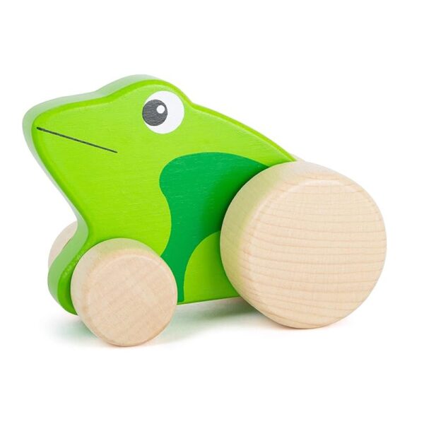 Houten rol kikker