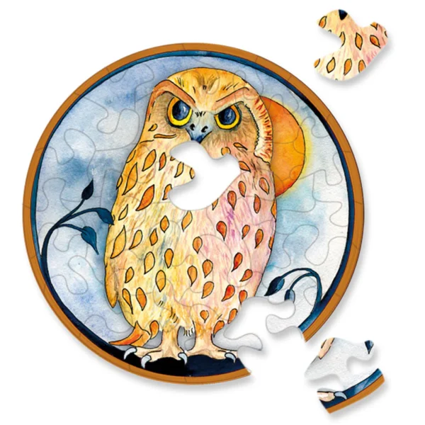 Art Puzzel Uil Ø9cm