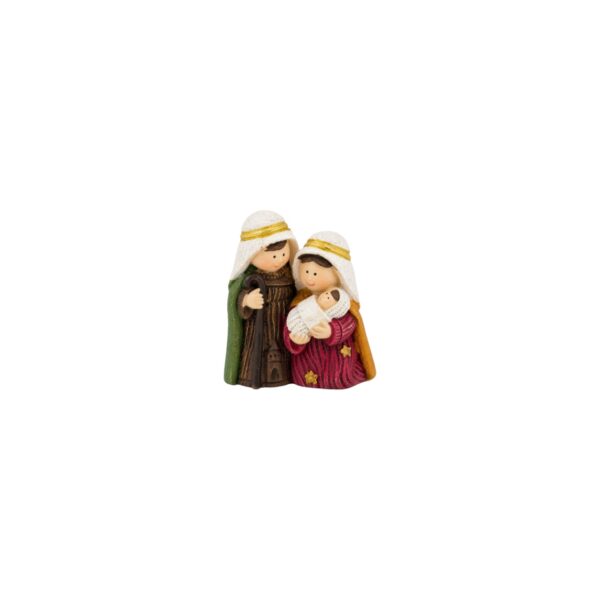 Mini Kerstgroep kleur (4x2,5x4,5cm)