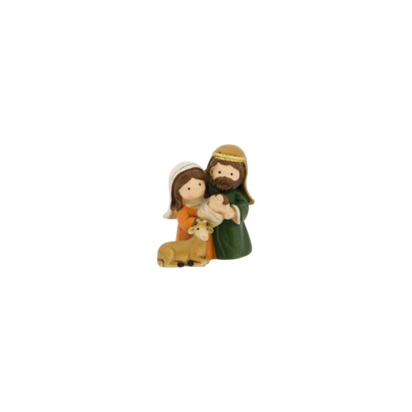 Mini Kerstgroep met oss (4x2,5x4cm)